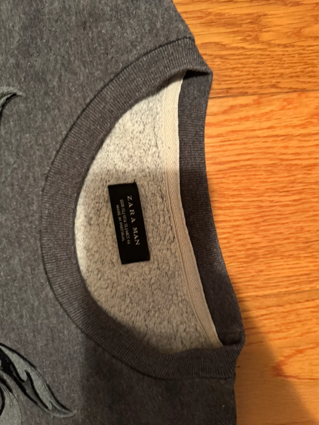 ZARA Man Skull Graphic Crewneck Sweatshirt - photo 2