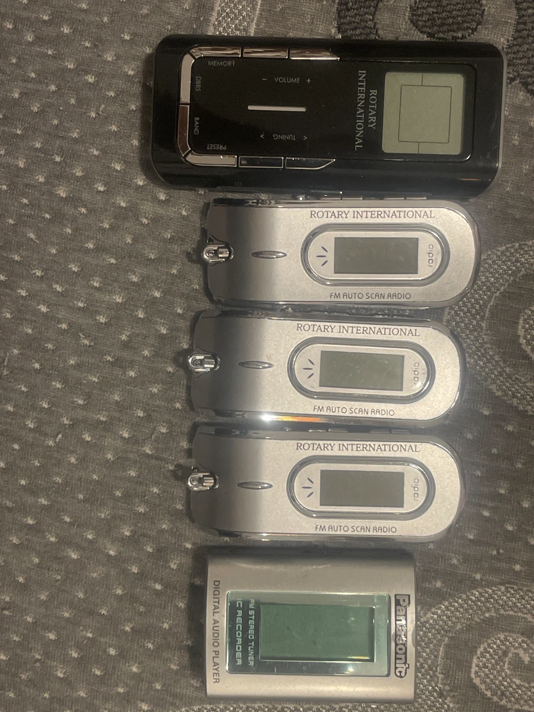 Rotary International FM Radio Players & Panasonic Recorder