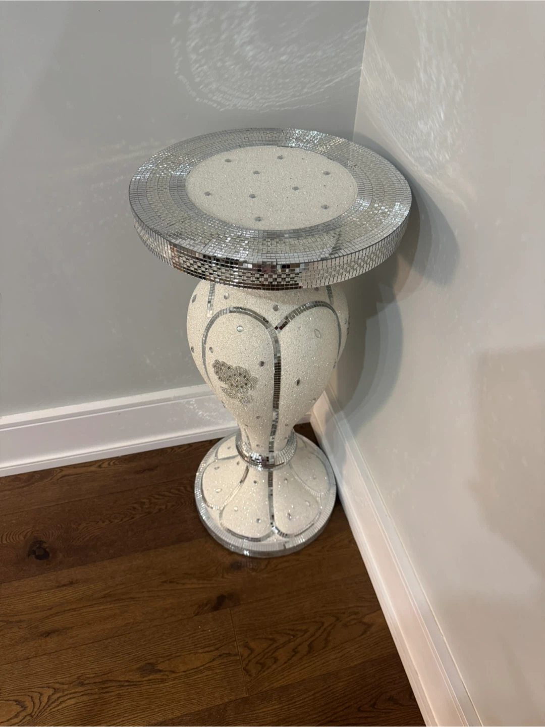Glam Mirrored Vase Pedestal - photo 3