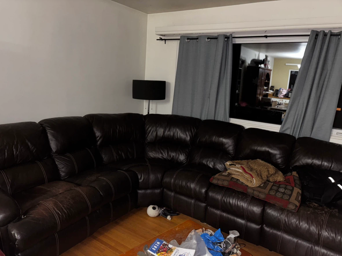 Brown Leather Sectional Sofa