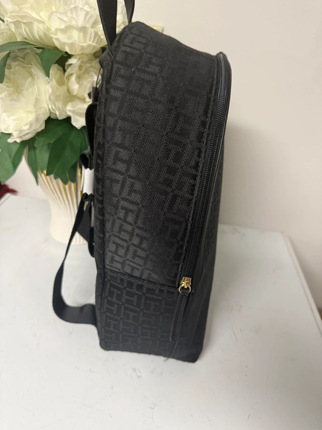 Tommy Hilfiger Black Monogram Backpack - photo 4