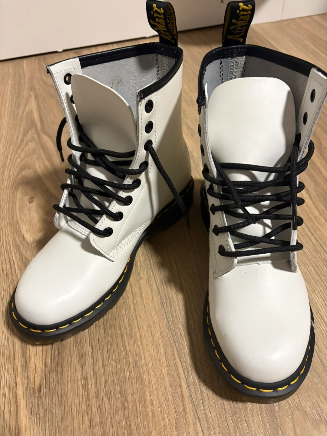 Dr. Martens 1460 White Leather Boots