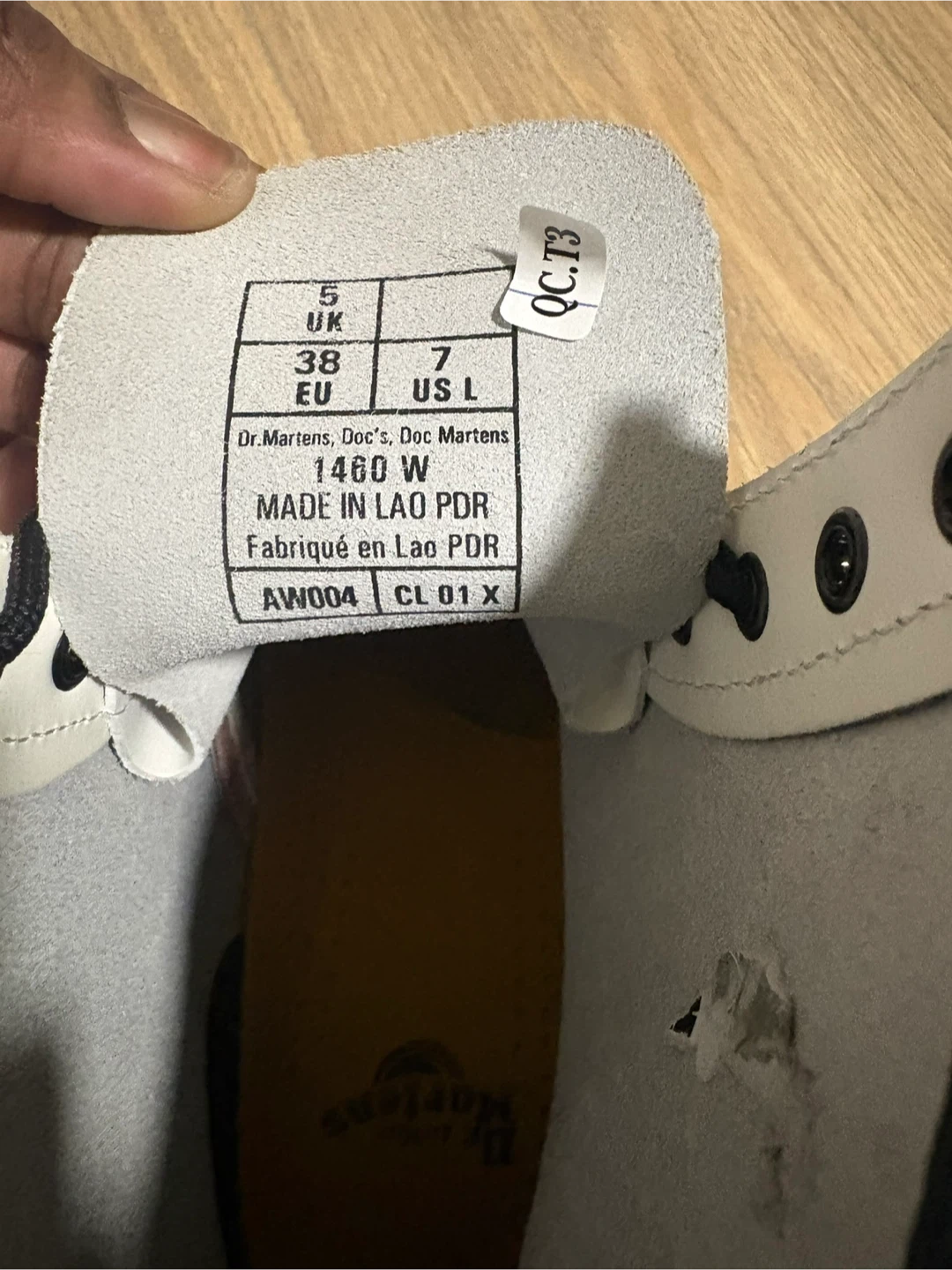 Dr. Martens 1460 White Leather Boots - photo 4