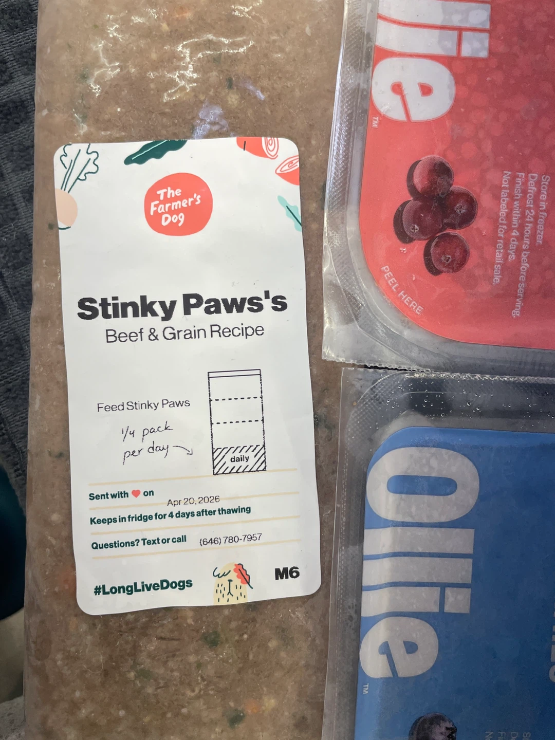 Ollie & The Farmers Dog Slow-Cooked Dog Food Meals (4 Pack) - photo 2