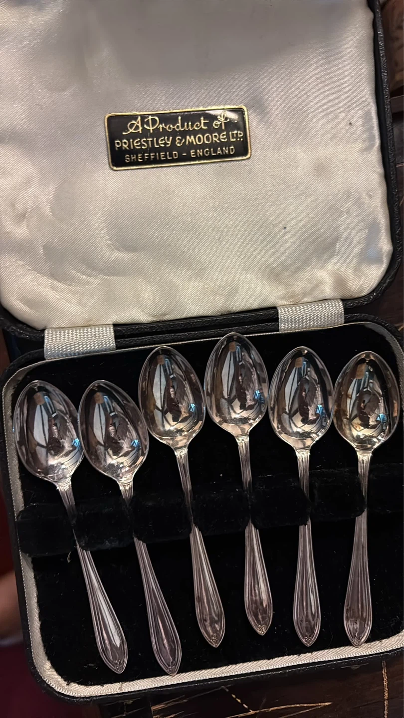 Priestley & Moore Sheffield Sterling Silver Cutlery Set - photo 2