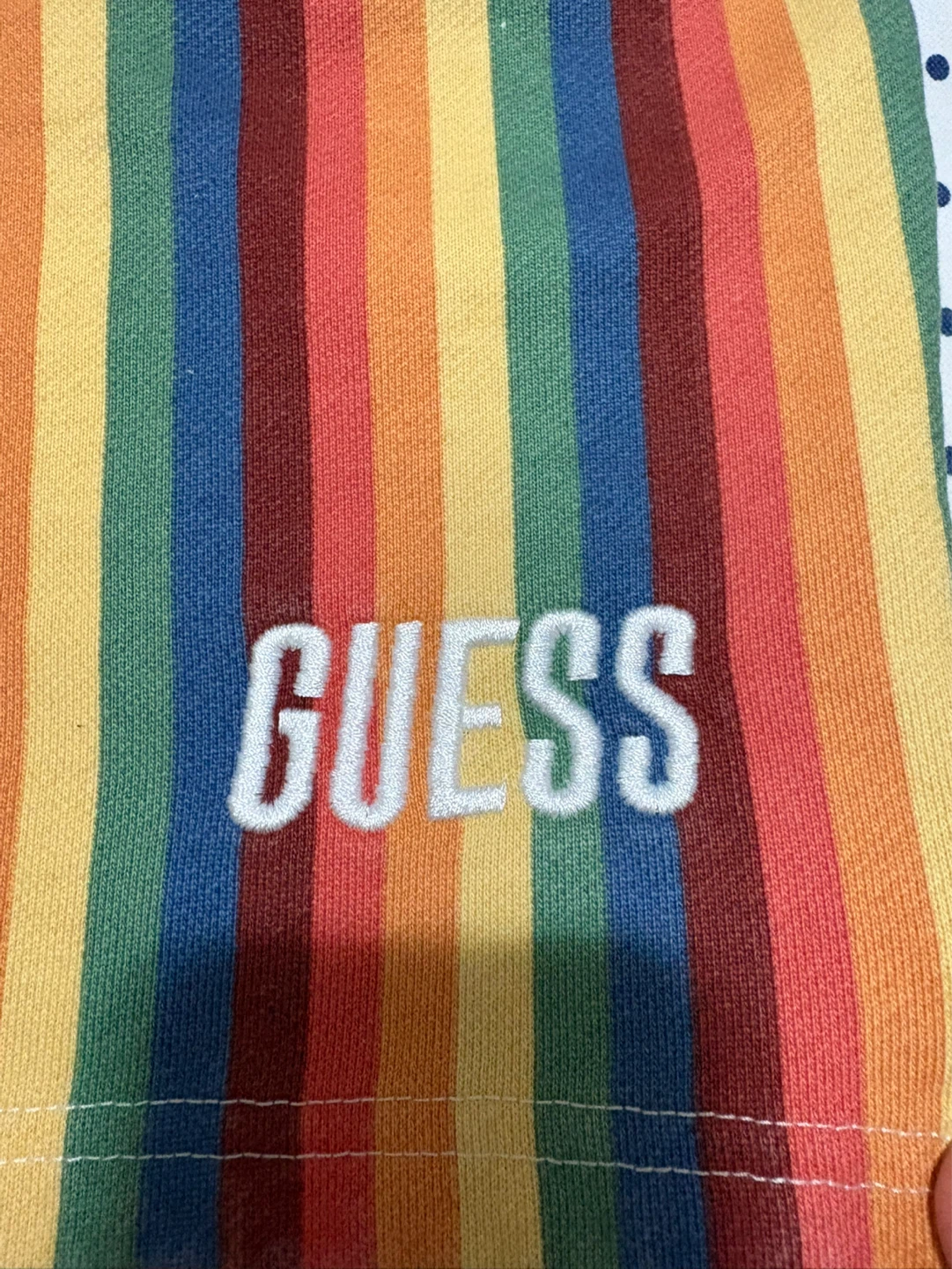 New Guess Rainbow Striped Shorts S/P 34” - photo 4