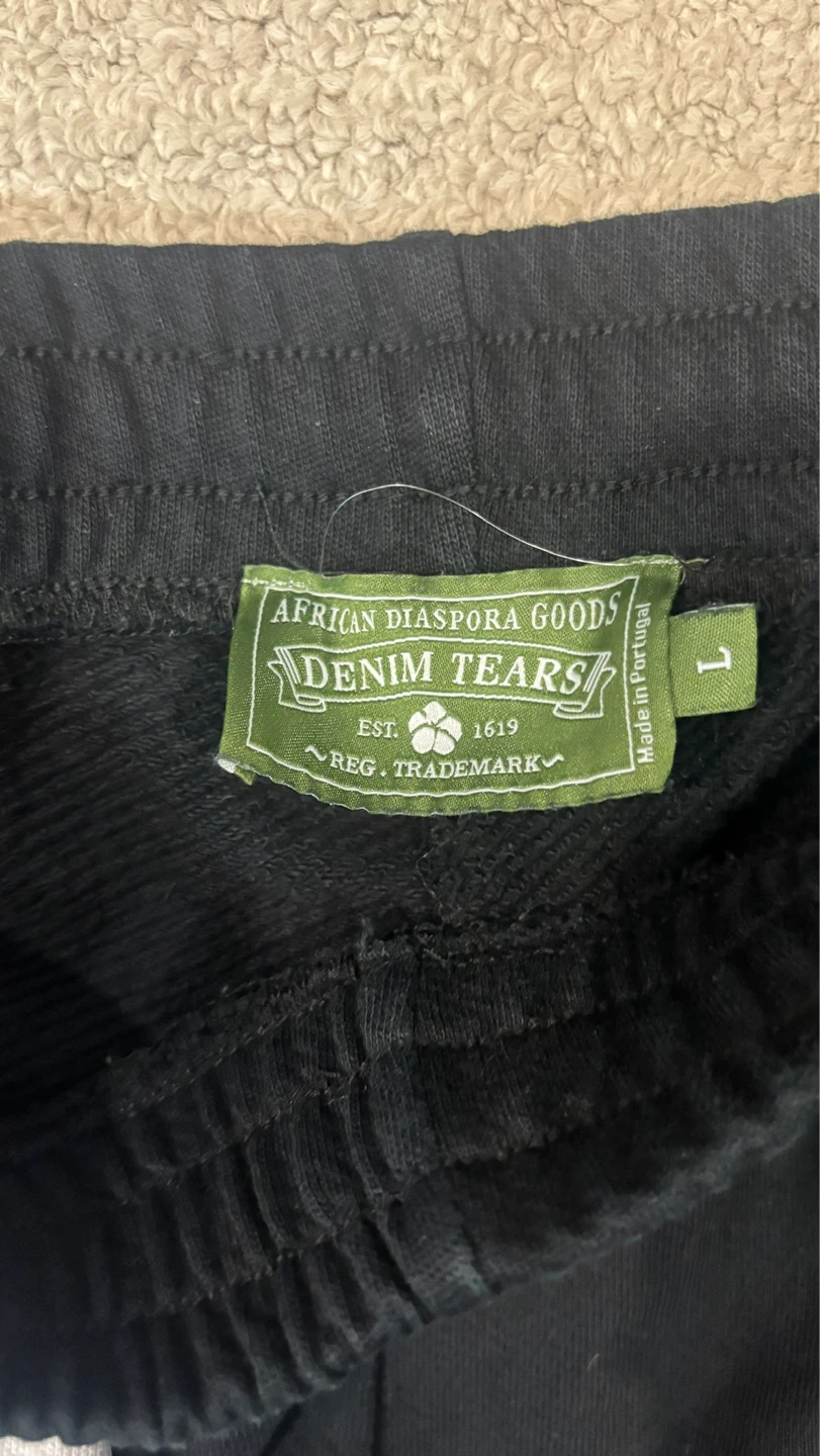 Black Denim Tear Pants - photo 2