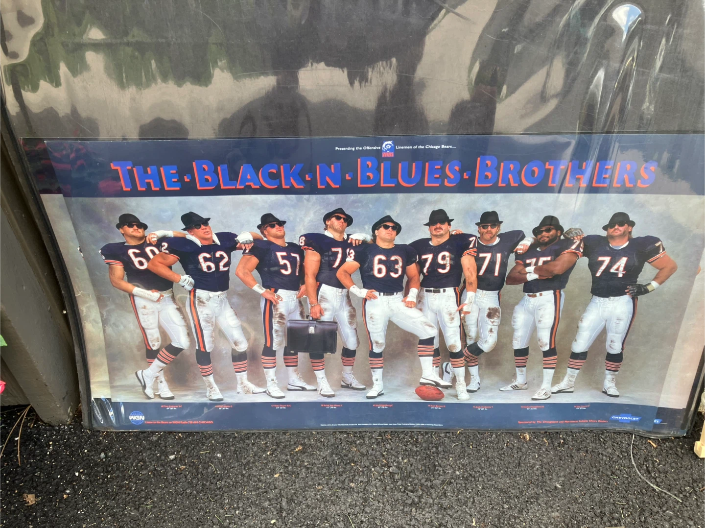 Chicago Bears The Black-N-Blues Brothers Poster