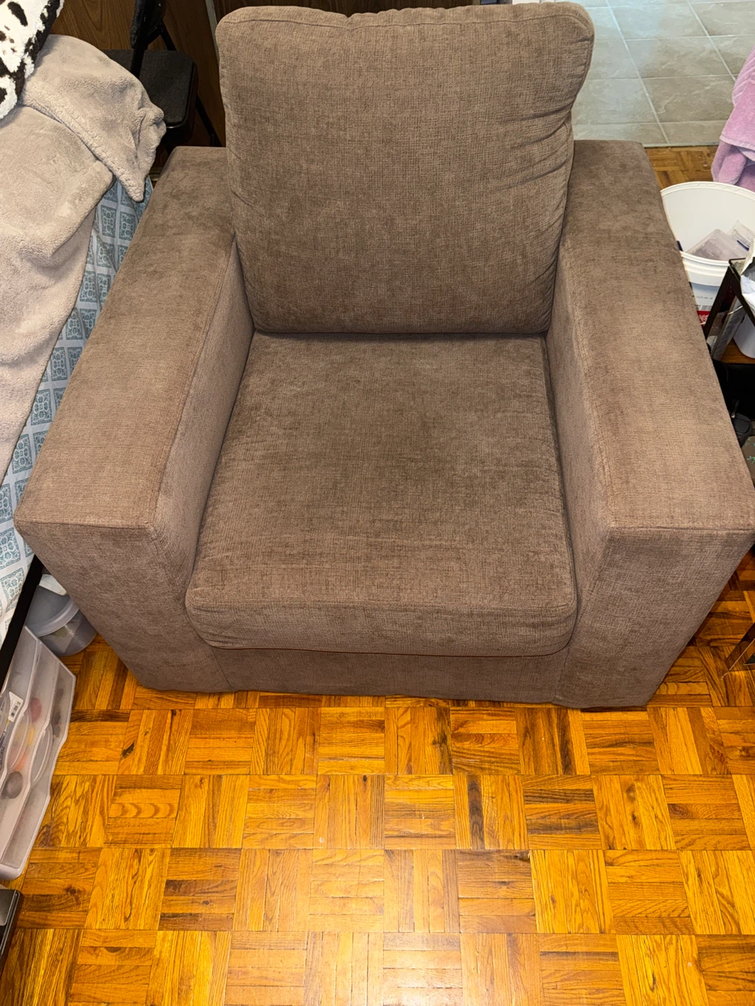 Brown Fabric Sofa set - photo 2