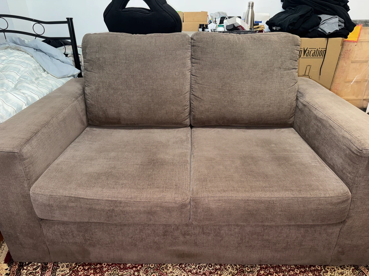 Brown Fabric Sofa set - photo 3