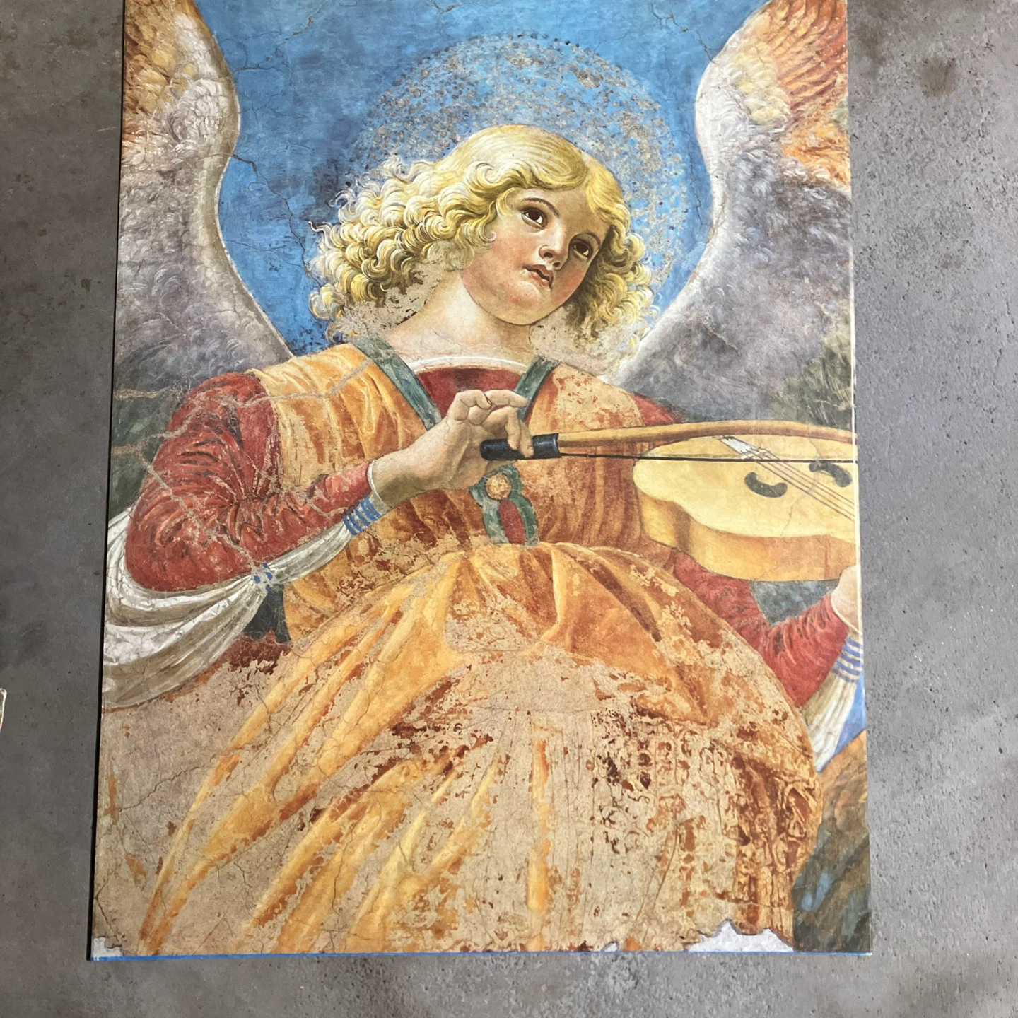 Angel Playing Violin Fresco Art - photo 2