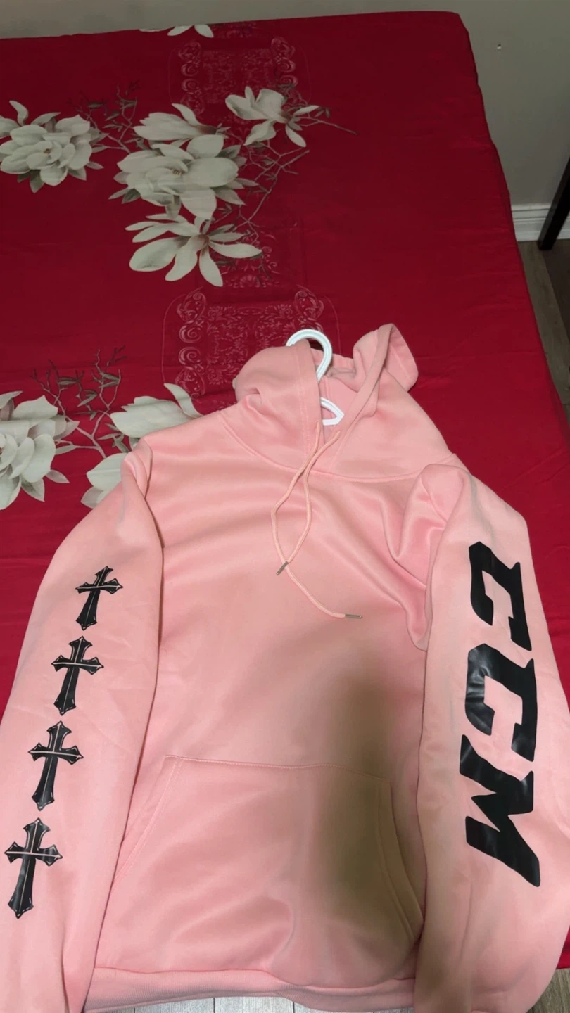 Pink CCM Hoodie with Cross Graphic - photo 2