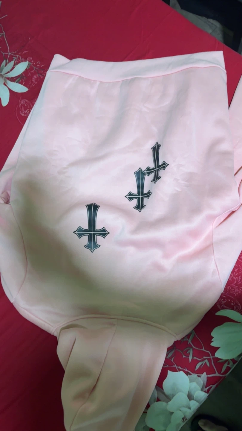 Pink CCM Hoodie with Cross Graphic - photo 3