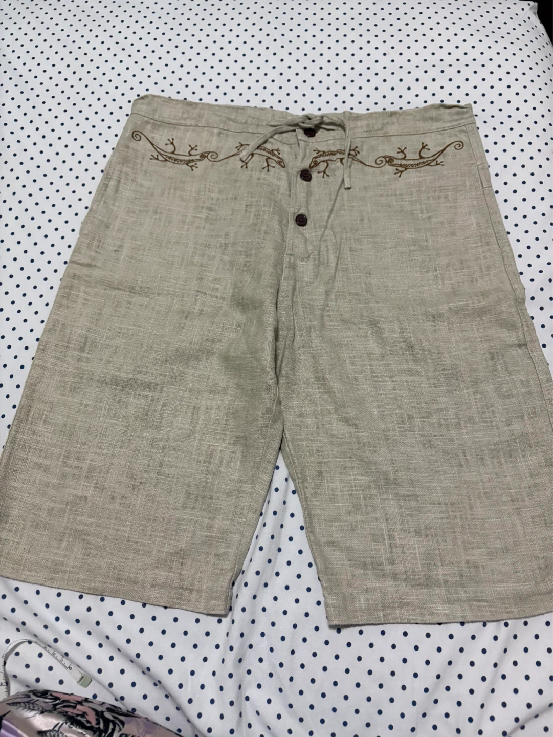 New HIJO Linen Blend Shorts size 34