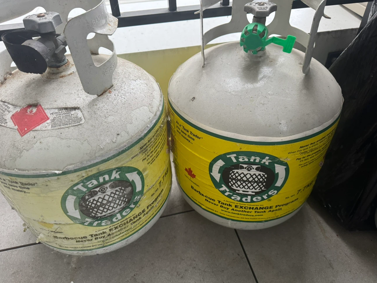 Tank Traders Propane Tanks - One Full & One Empty