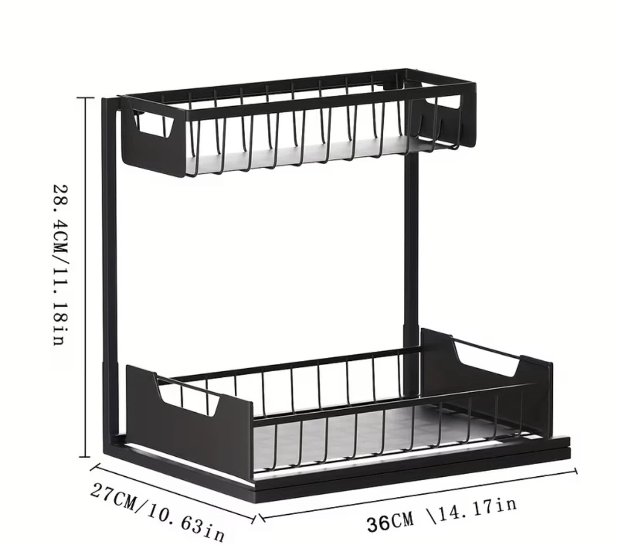 Rotating Makeup Kitchen Organizer Shelf L/Single Layer - photo 4