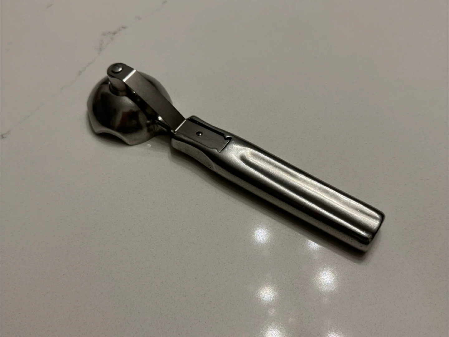 Vintage Aluminum Push Button Ice Cream Scoop - photo 2