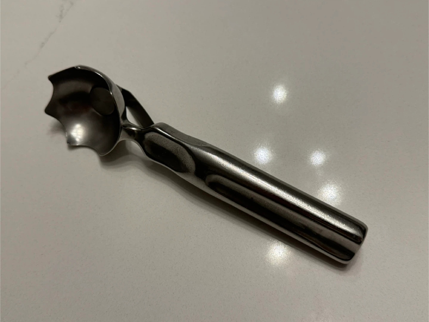 Vintage Aluminum Push Button Ice Cream Scoop