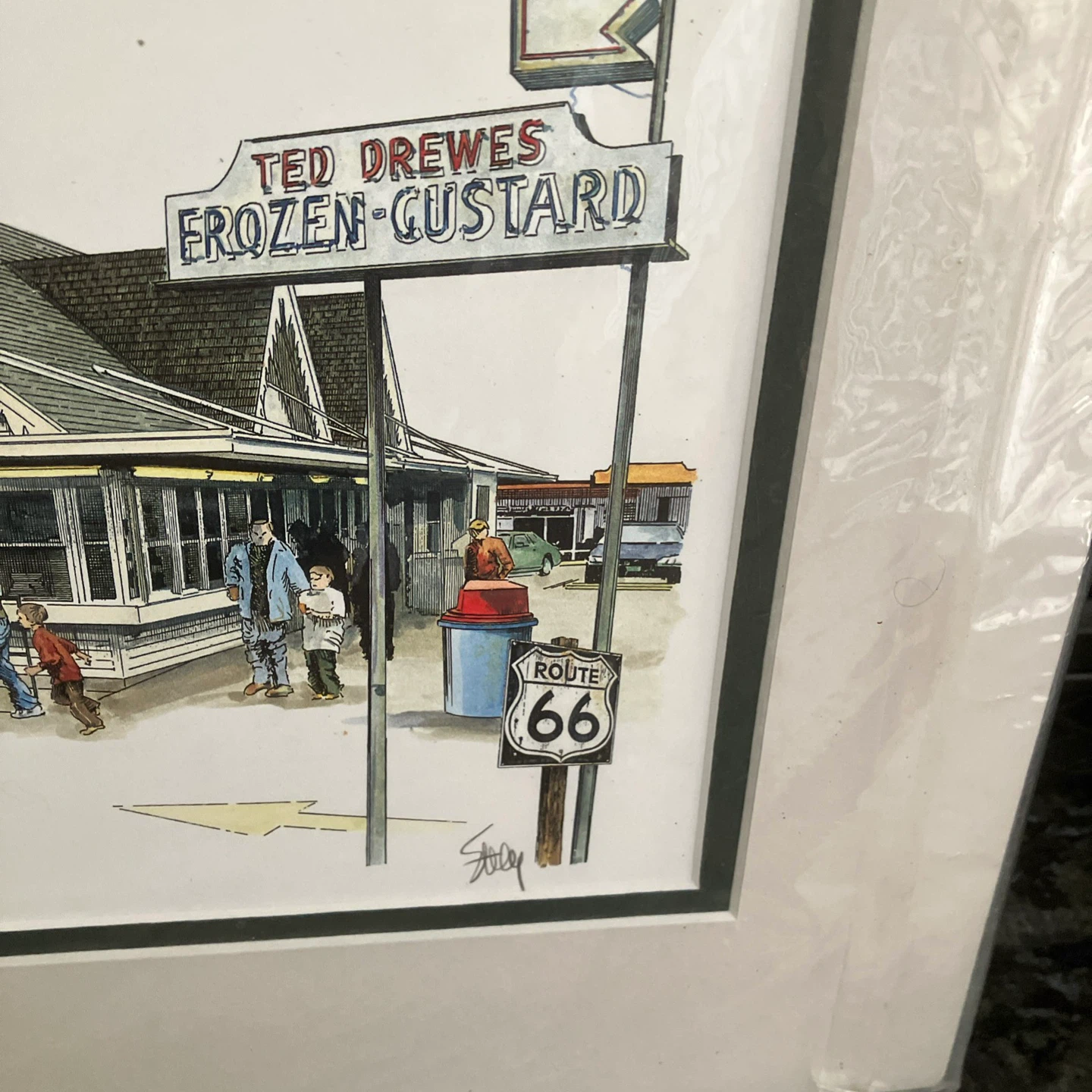 Ted Drewes Frozen Custard Route 66 Art Print by Staley - photo 4