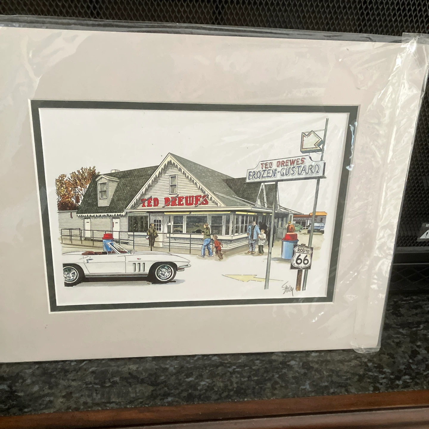 Ted Drewes Frozen Custard Route 66 Art Print by Staley