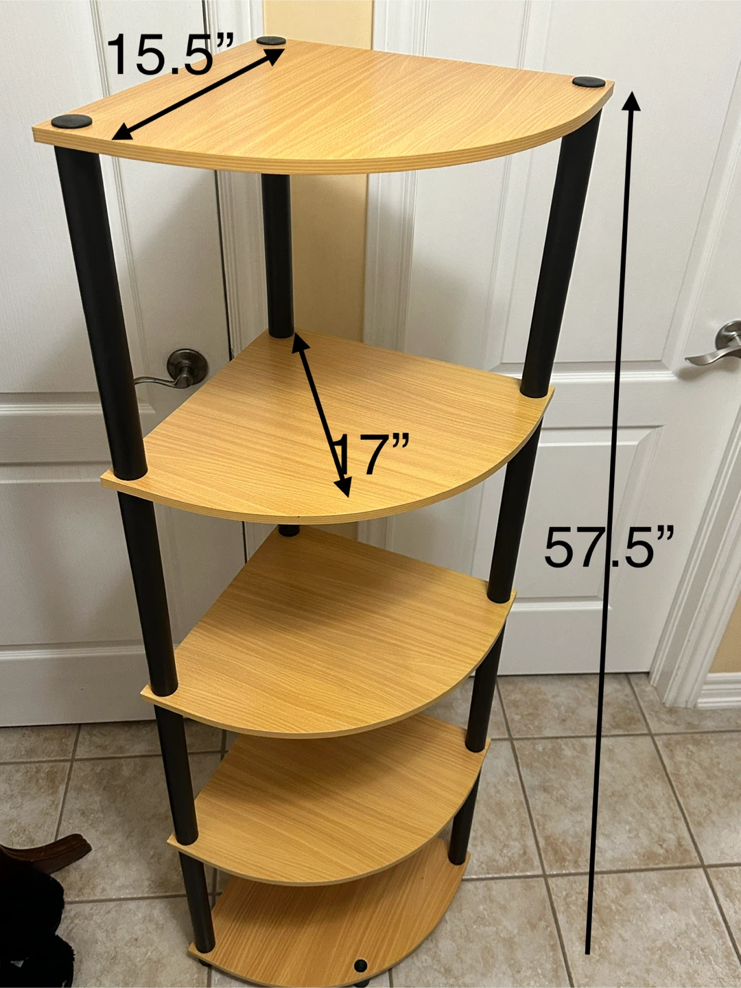 5 Tier Multipurpose Corner Display Rack Shelving Unit