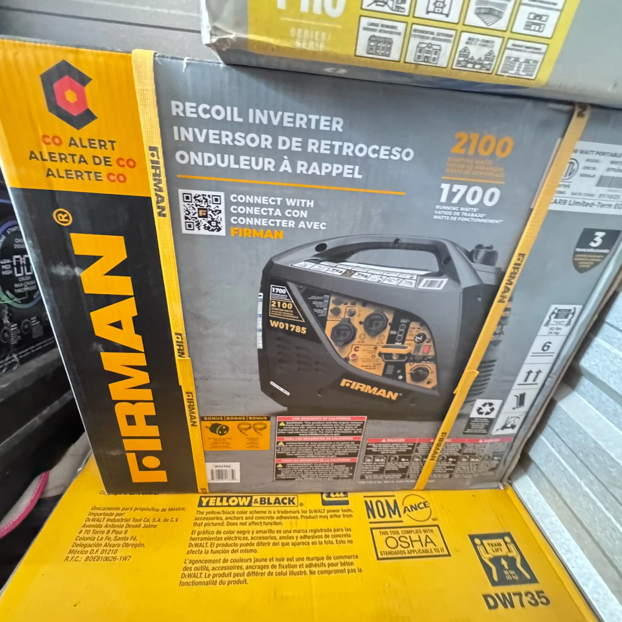 Firman Recoil Inverter Generator W01785