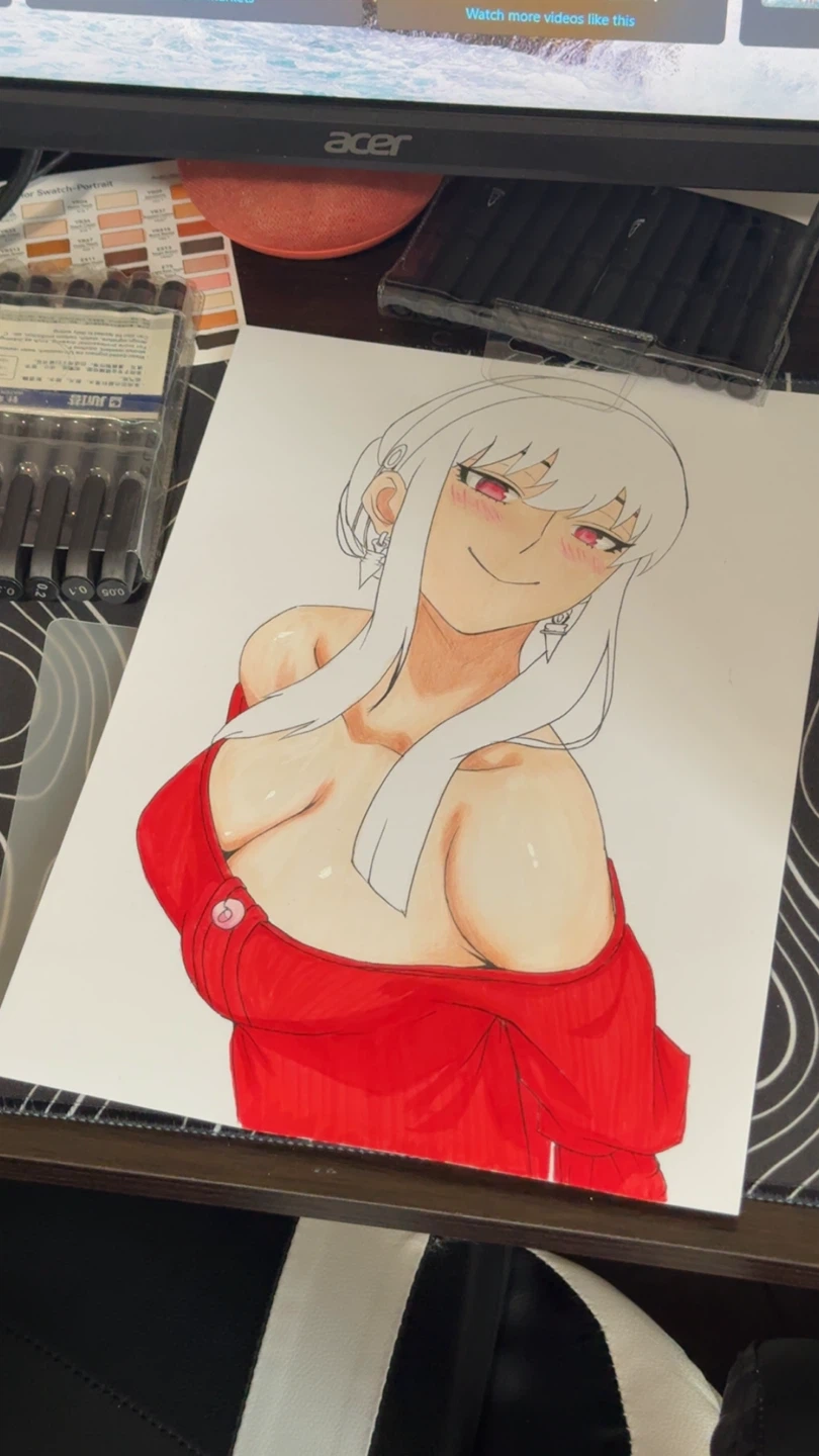 Hand-Drawn Yor Forger - Spy x Family Fan Art (Copic Marker) - photo 2