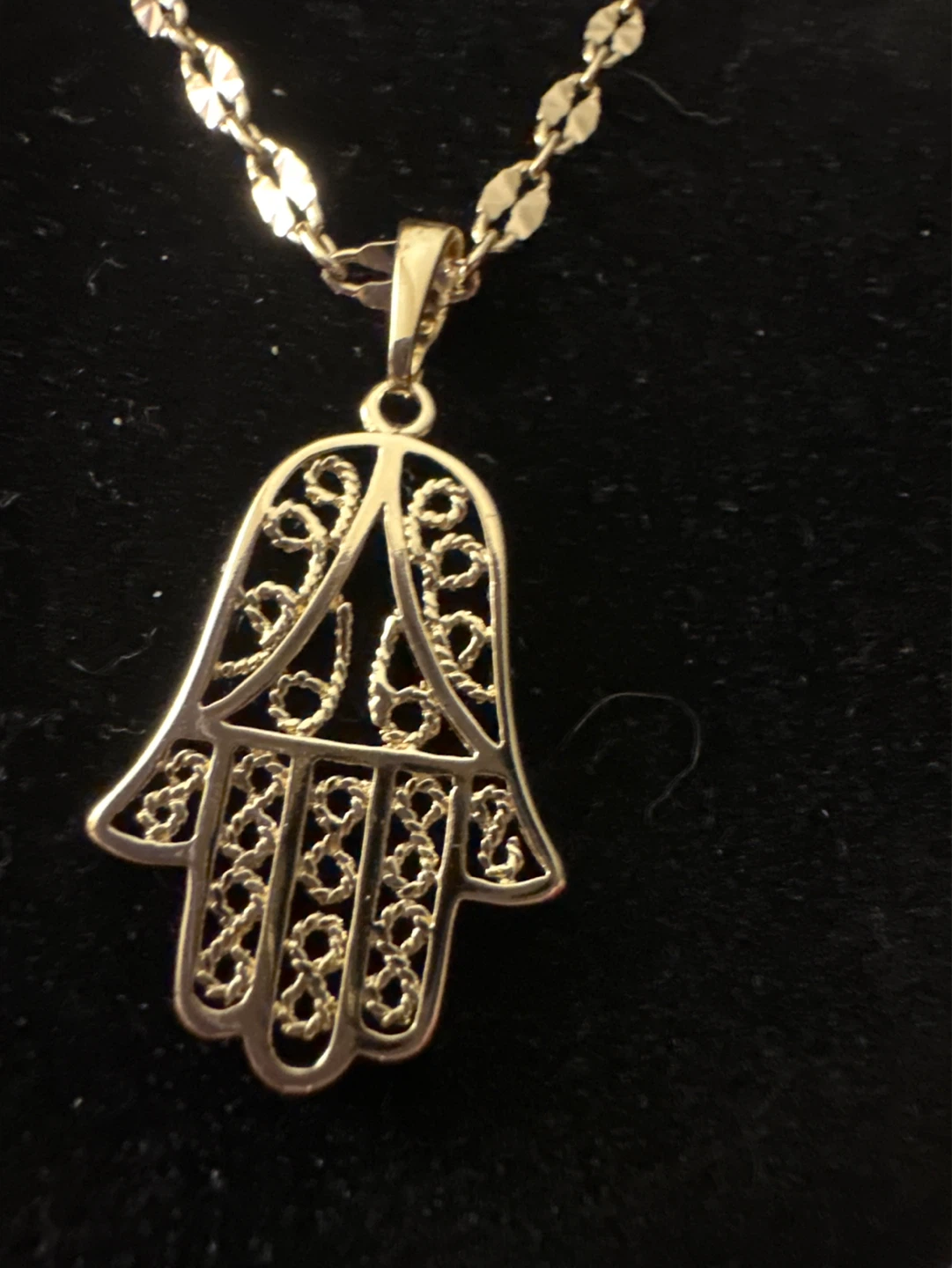 14kGold laminated Hamsa Hand Necklace - photo 2