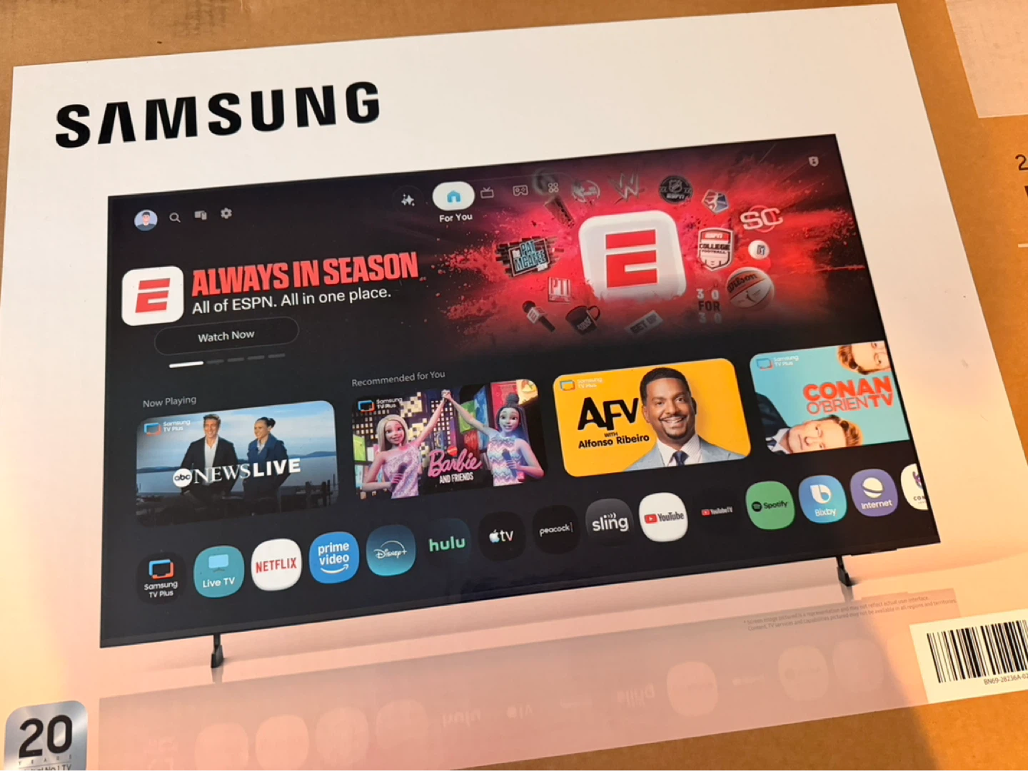 Samsung 43" Mini LED M70H 4K Smart TV