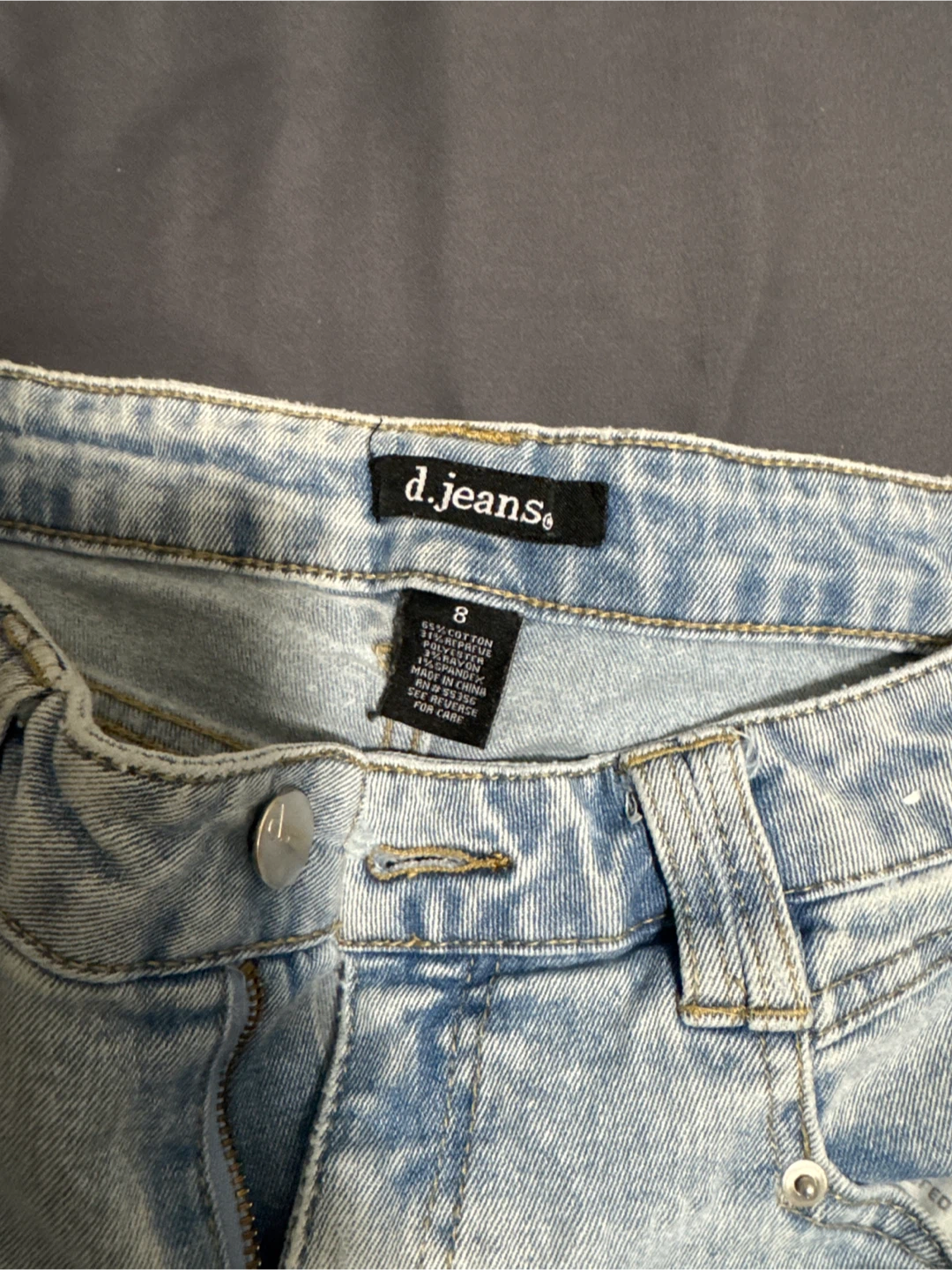 d.jeans. light wash wide leg jeans - photo 2
