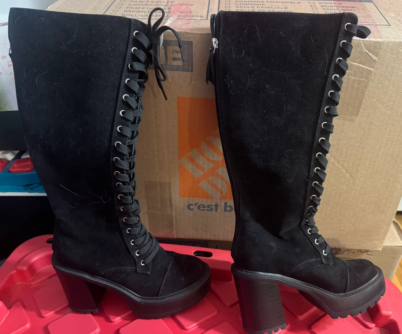 Women’s size 7 boots and high heel shoes - photo 2