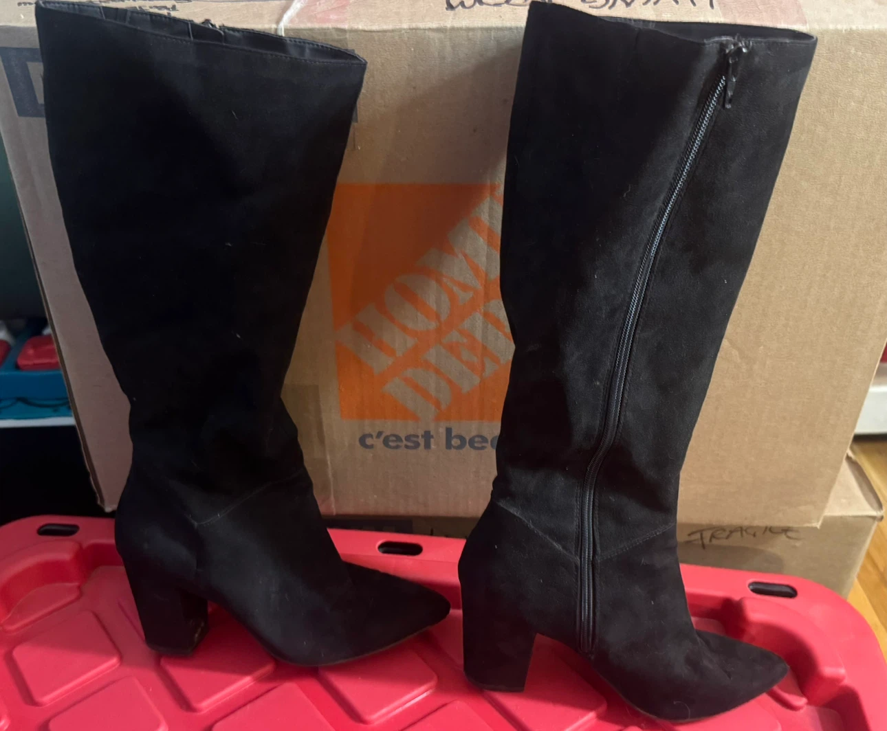 Women’s size 7 boots and high heel shoes - photo 3