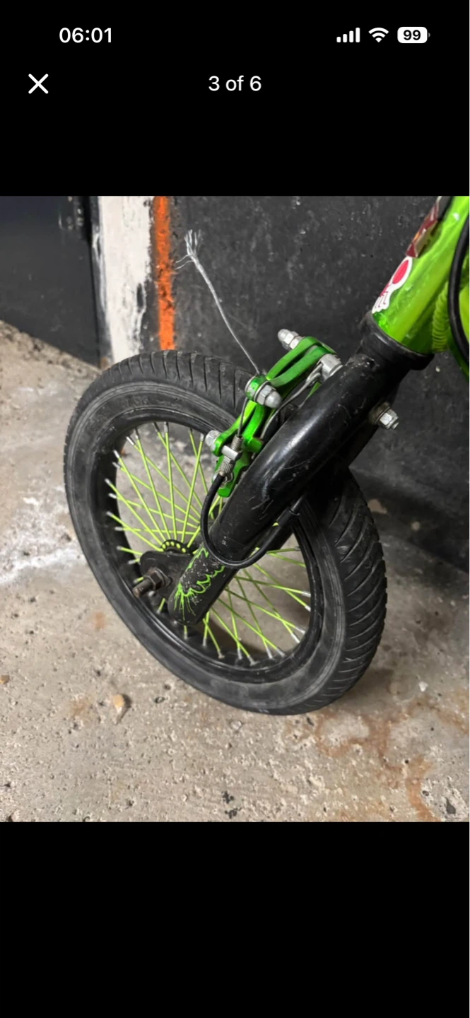 Green Alloy BMX Bike - photo 4