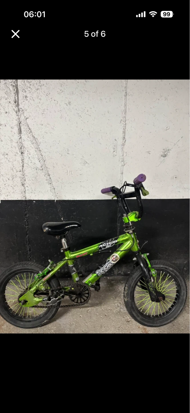 Green Alloy BMX Bike