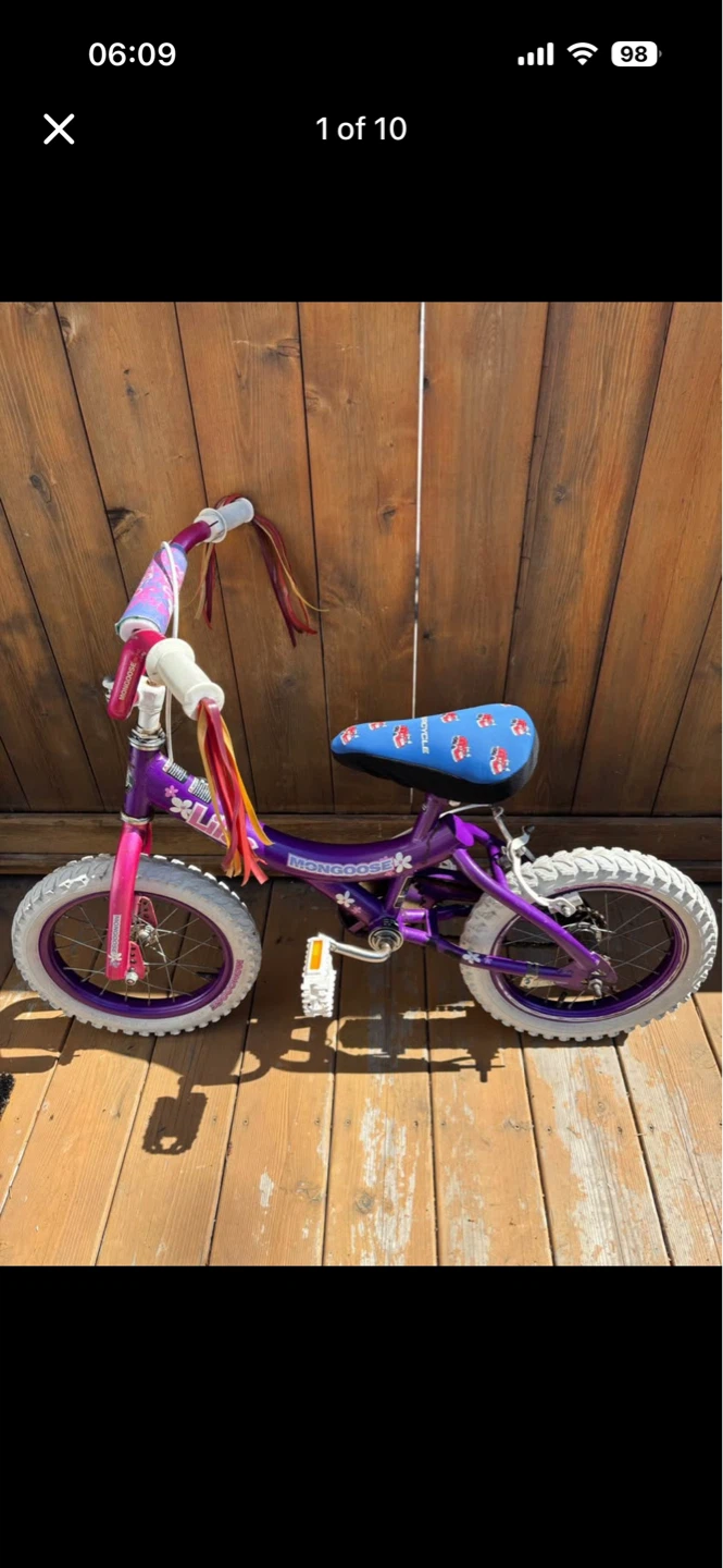 Mongoose Lilac Kids Bike