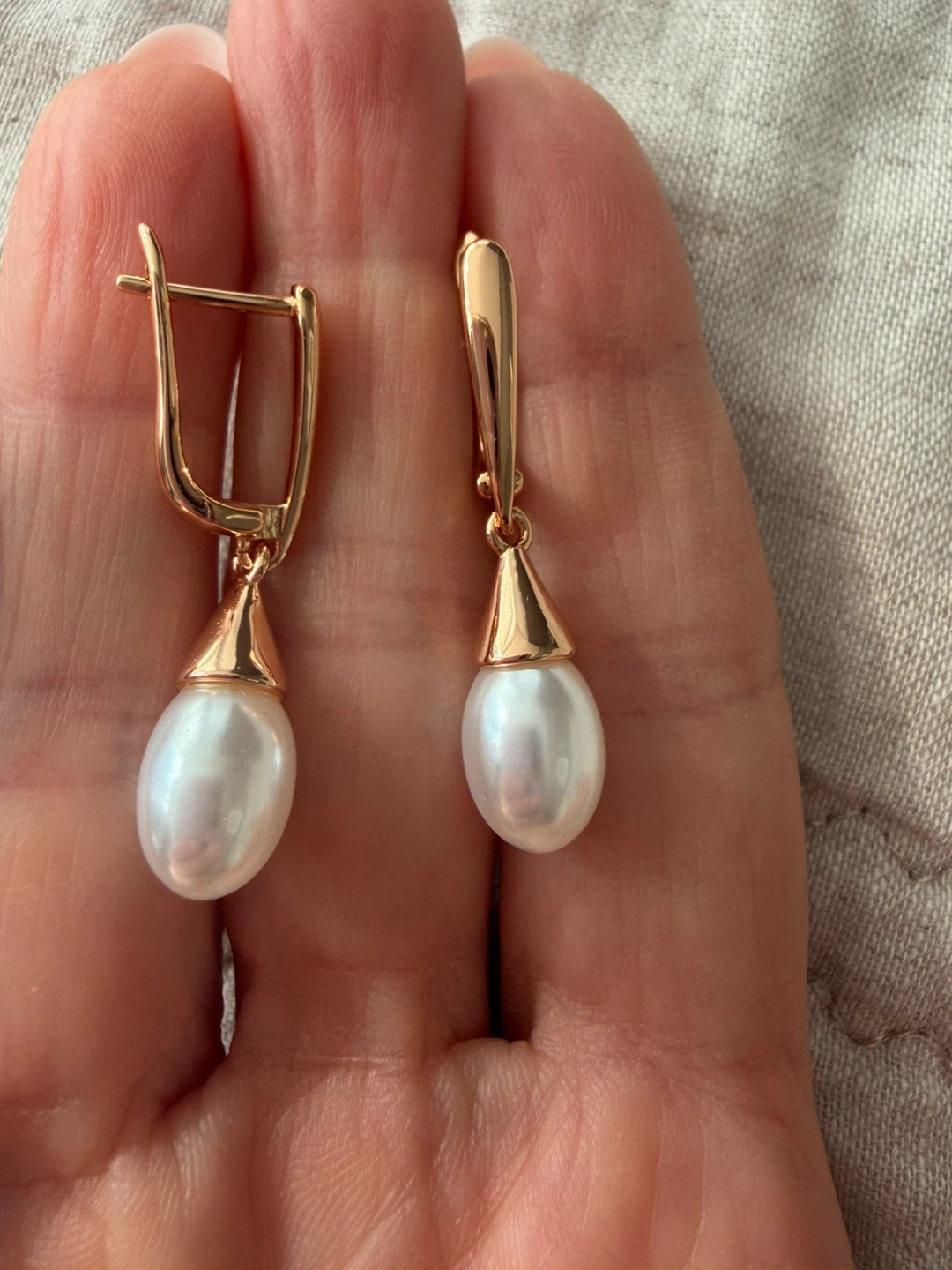14k pearl earrings