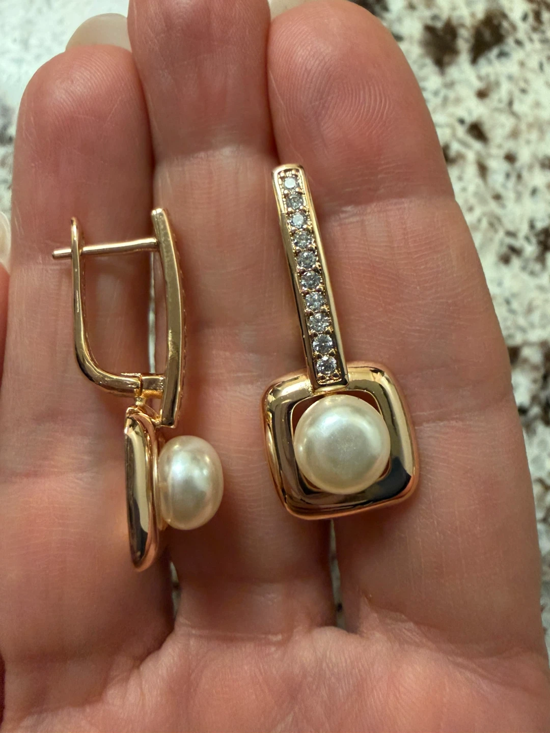 14k pearl earrings