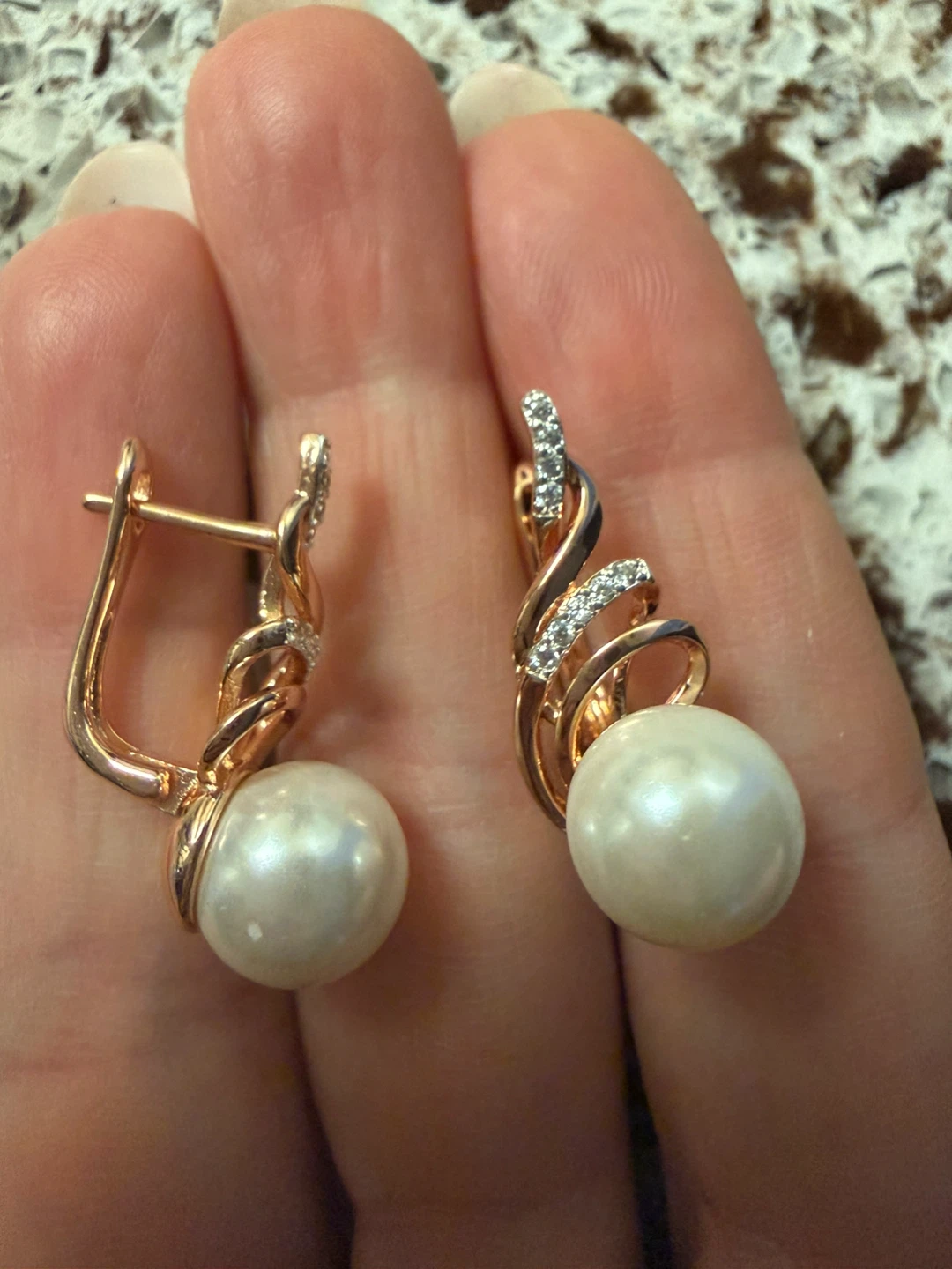 14k pearl earrings