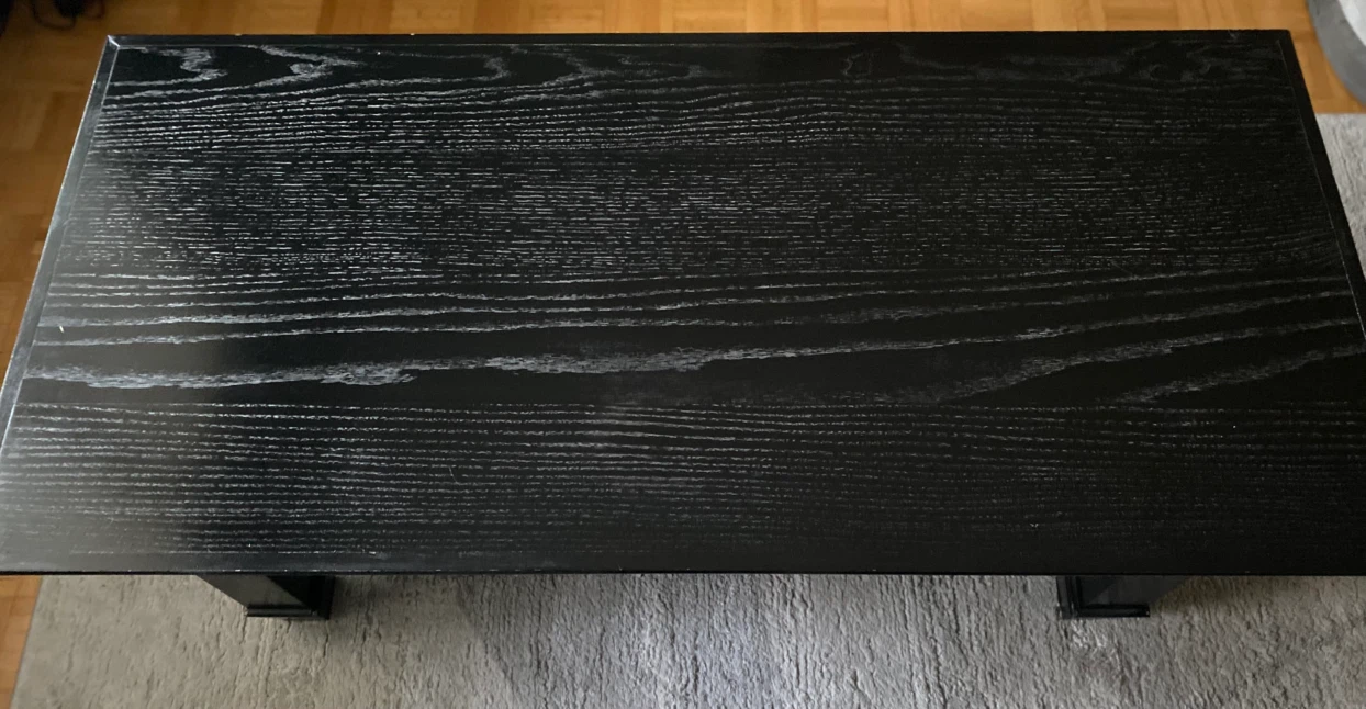 Black Coffee Table with Lower Shelf - photo 4