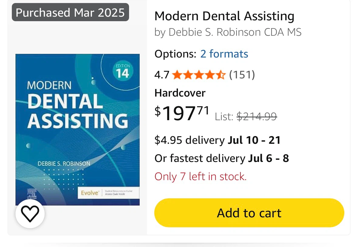 Modern Dental Assisting, Edition 14 Hardcover Textbook