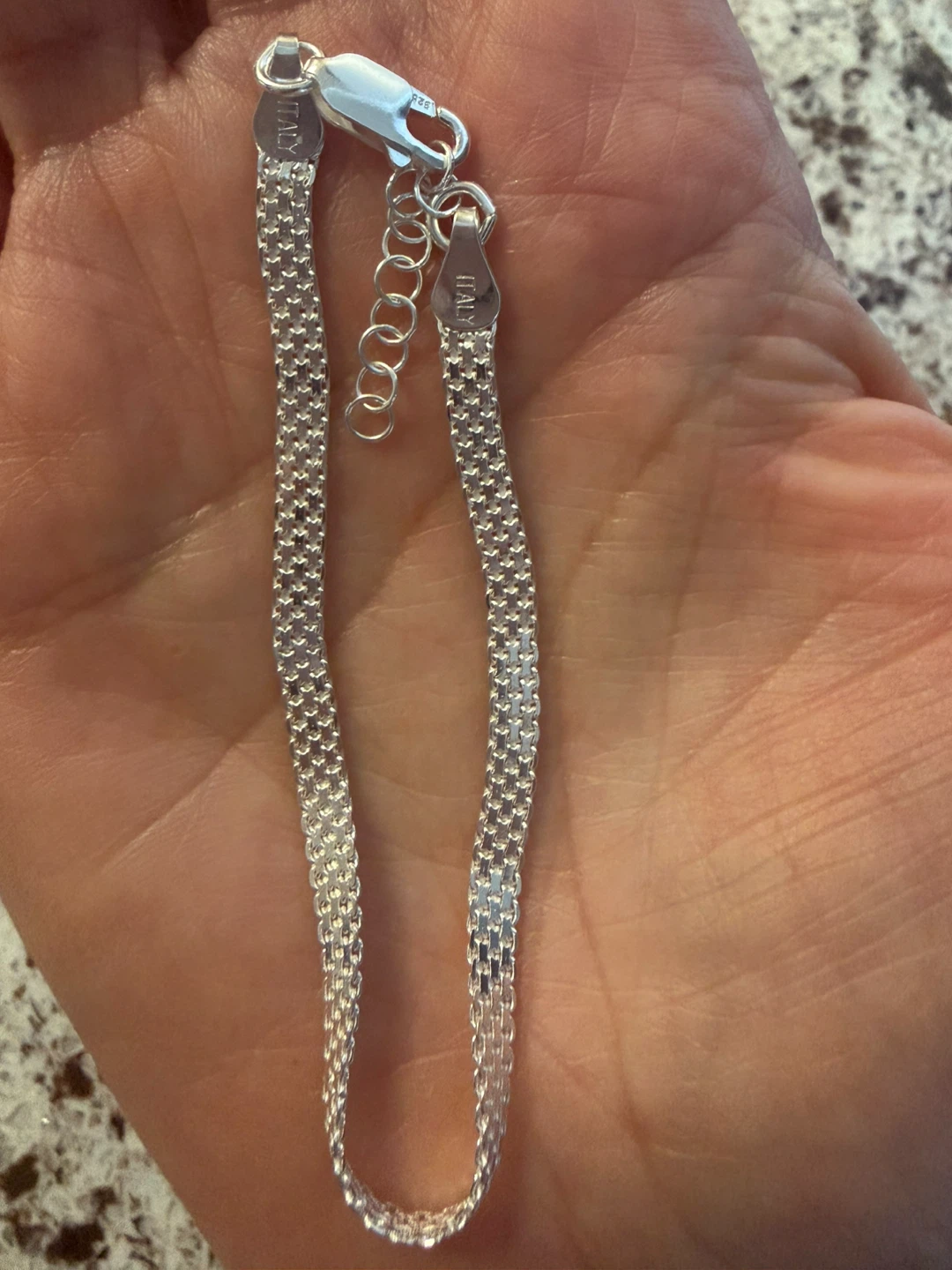 New 925 Italian silver bracelet