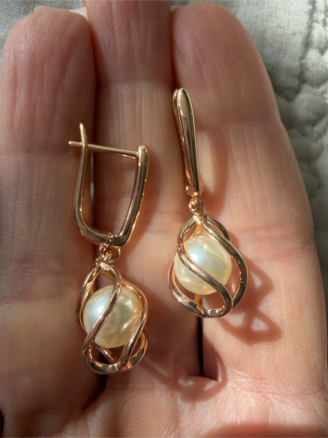 14k pearl earrings