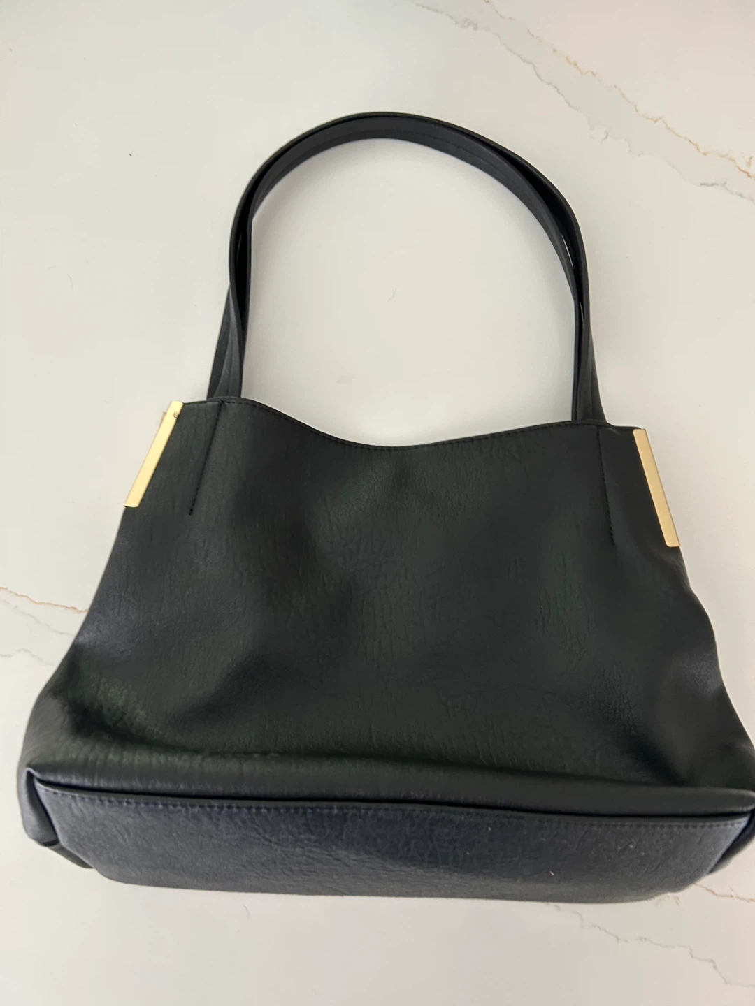Madison West Black Faux Leather Shoulder Bag - photo 2