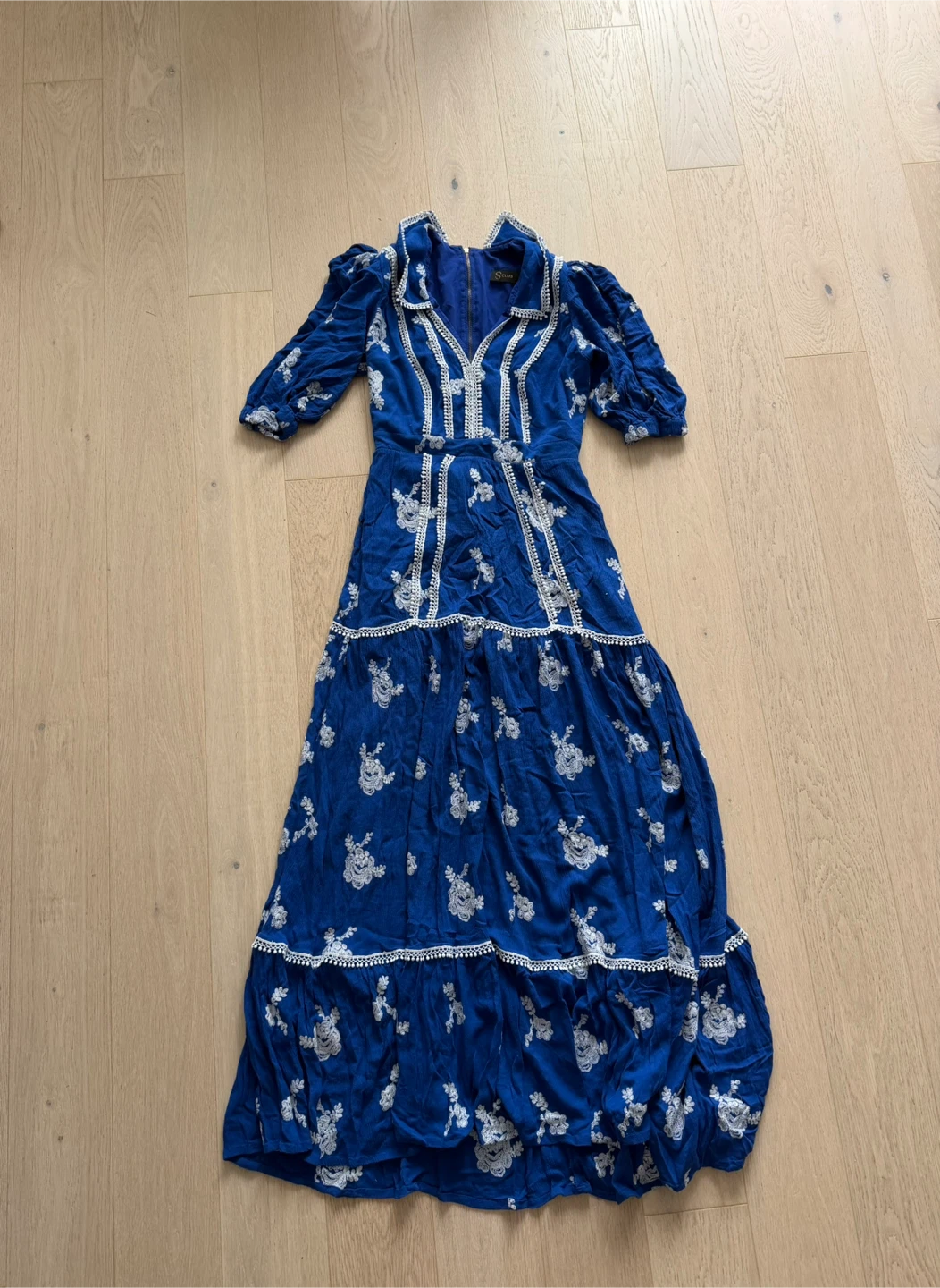 Blue Floral Maxi Dress
