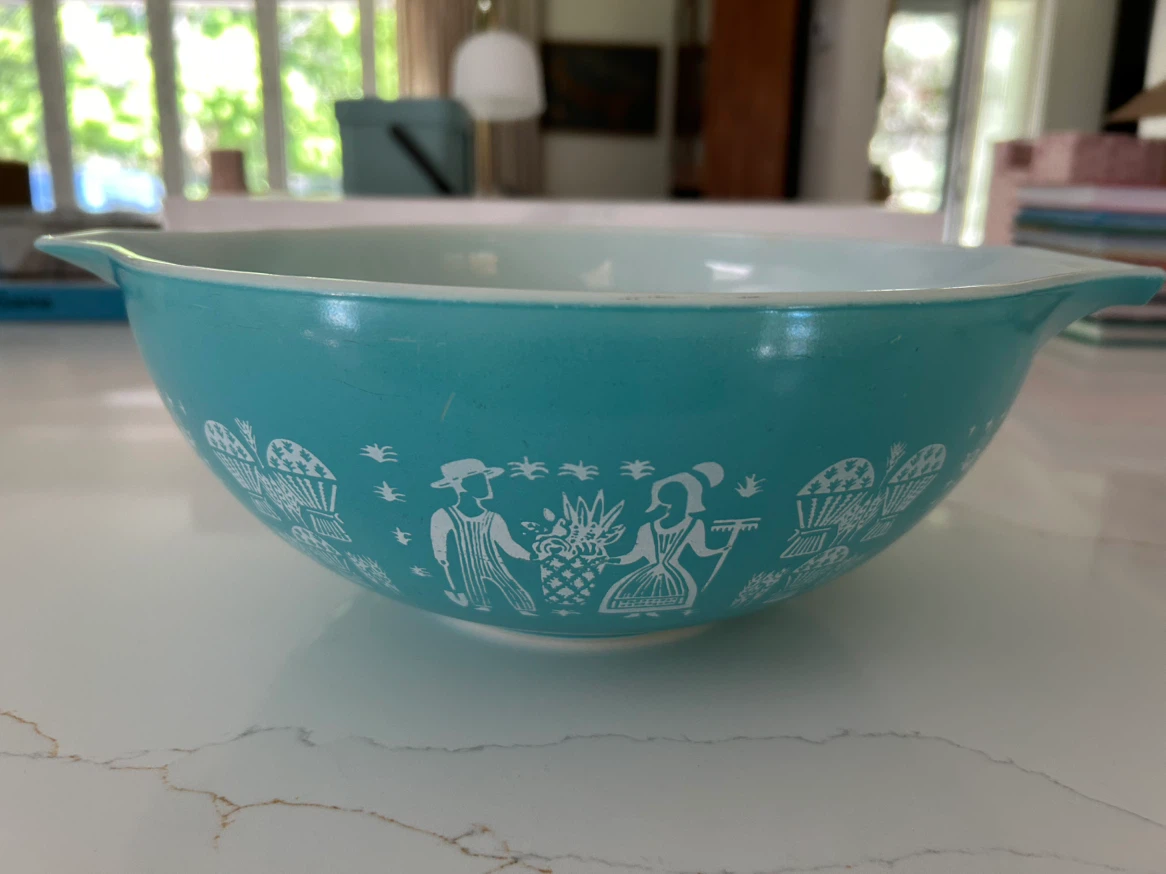 Pyrex Turquoise Mixing Bowl