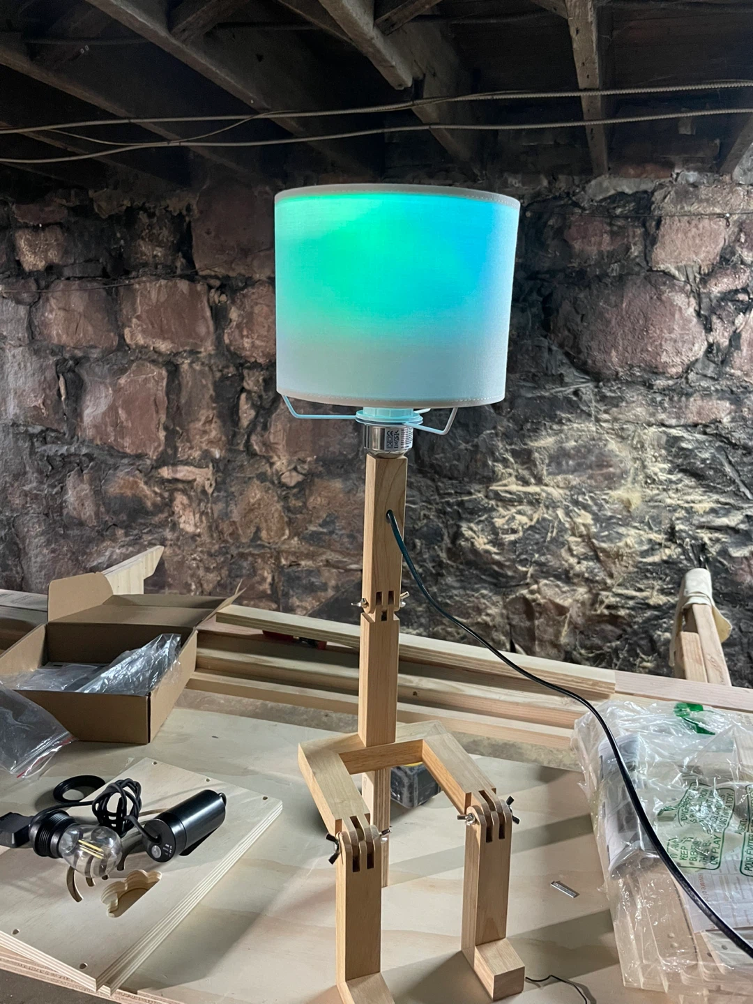Wooden Geometric Lamp - photo 4