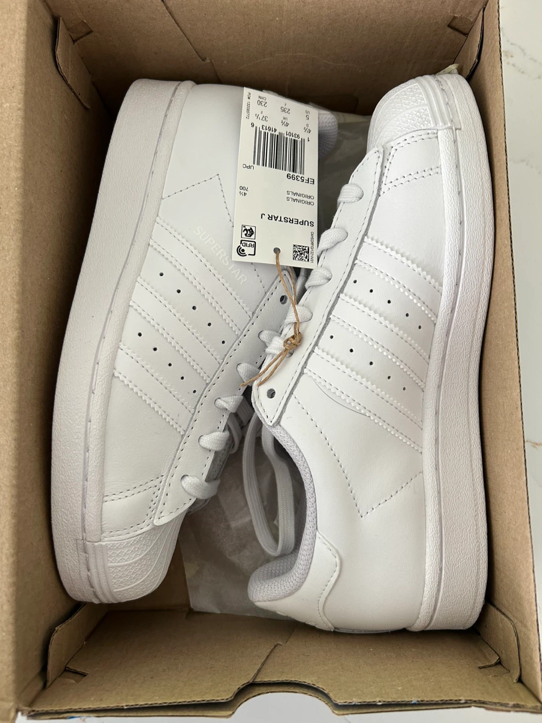 Adidas Superstar J White Sneakers - photo 2