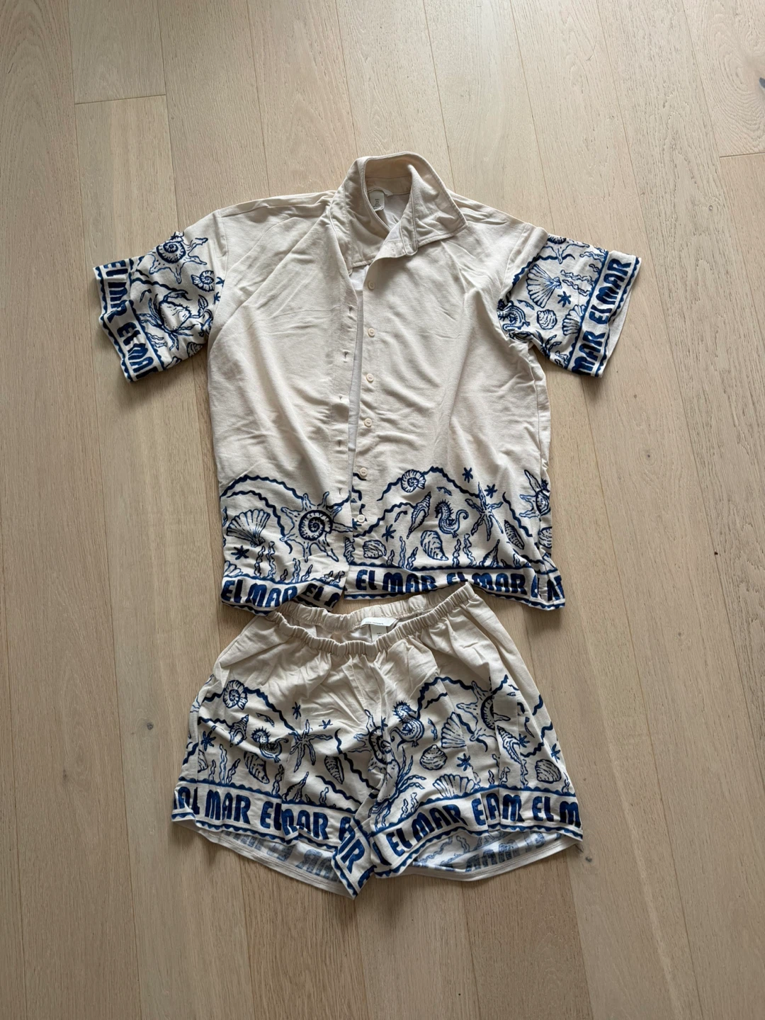 El Mar Matching Maternity Set - Shirt and Shorts