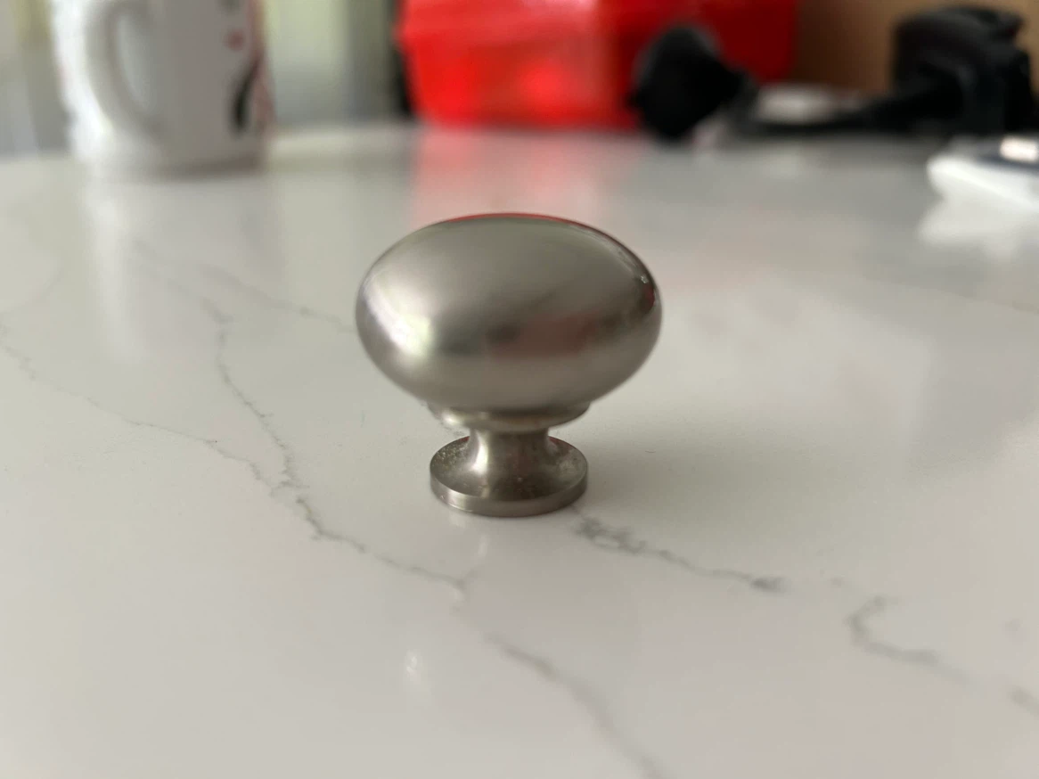 Set of 14 Brushed Nickel Cabinet Knobs - photo 2