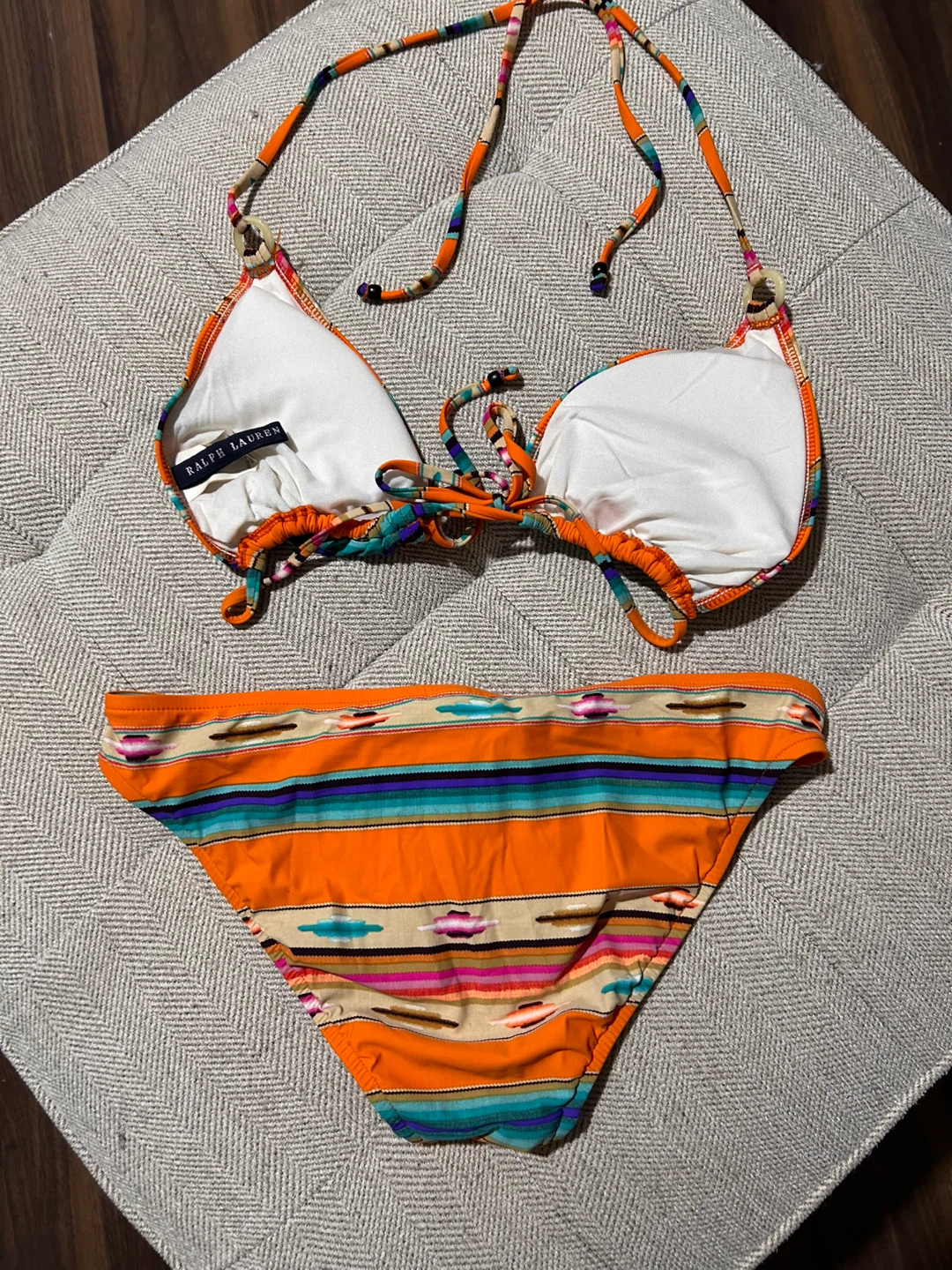 Ralph Lauren Orange Striped Bikini - photo 2